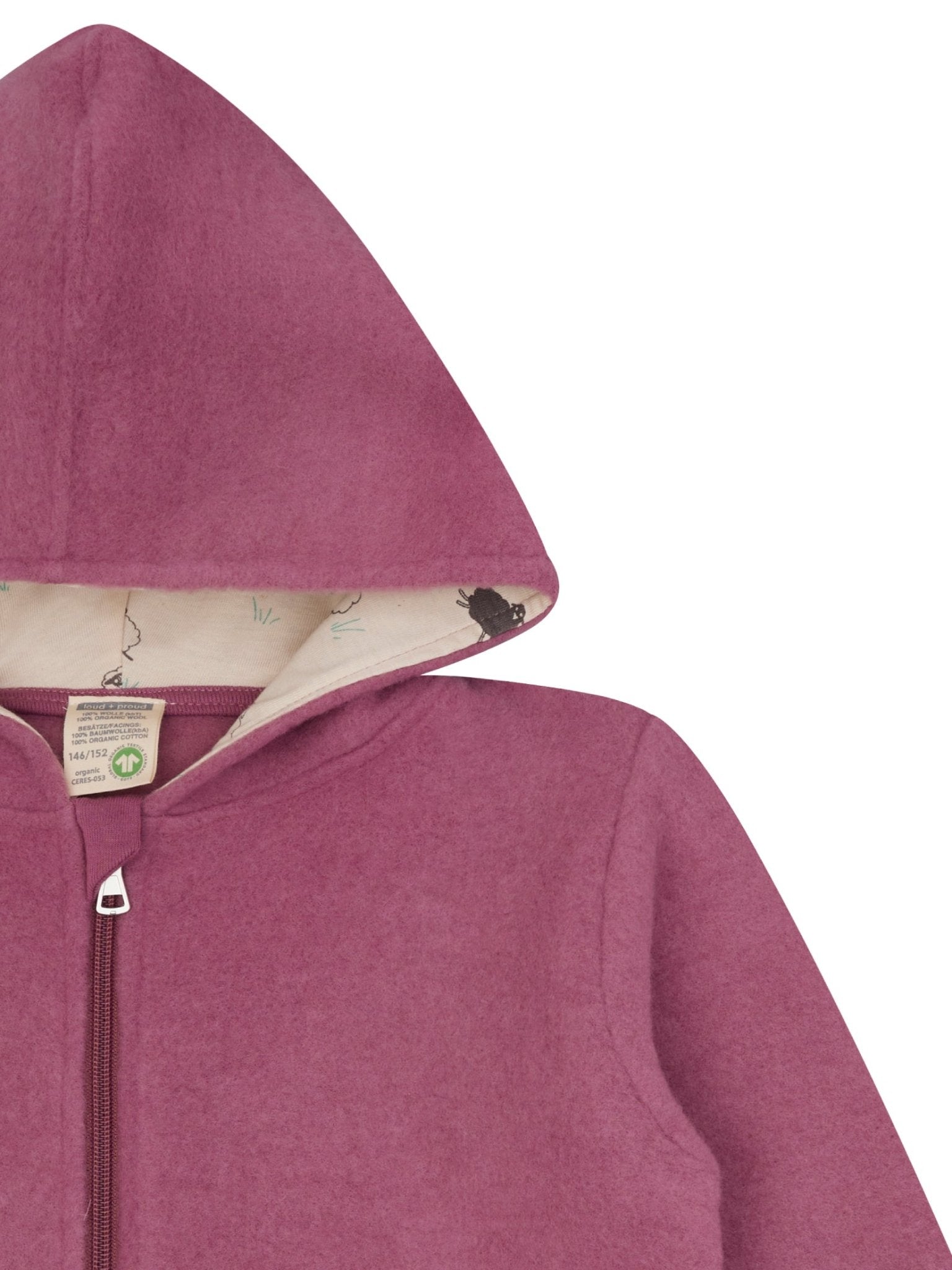 loud-proud-merino-wollfleece-jacke-mit-kapuze image 6