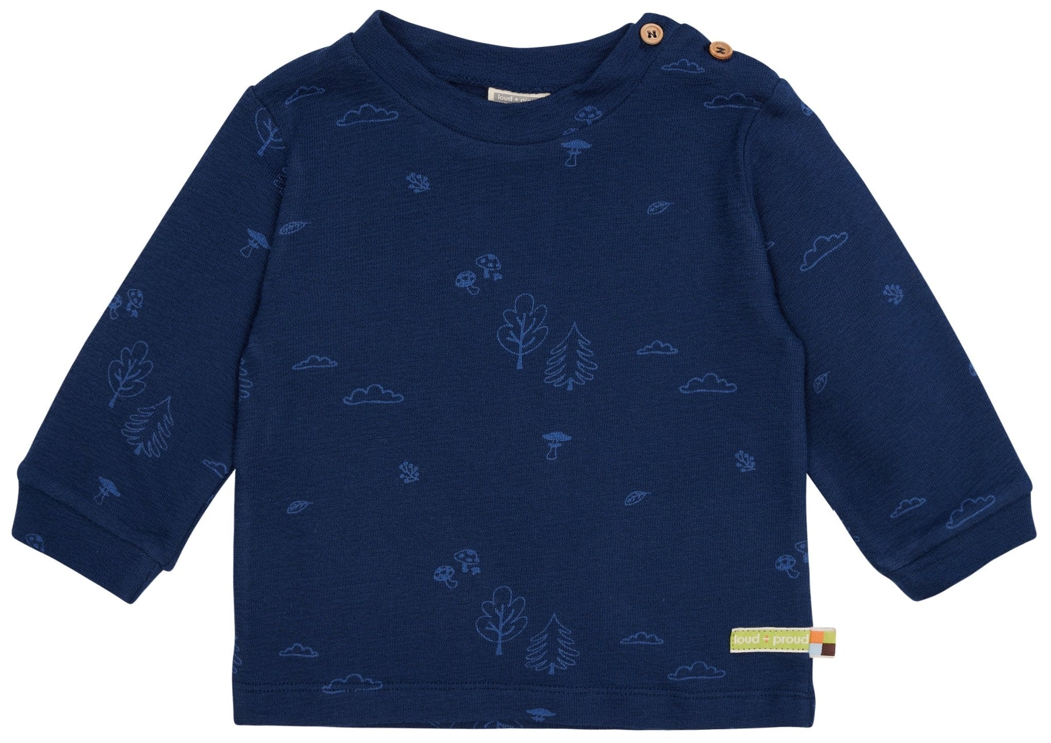 loud-proud-shirt-langarm-strukturstrick-mit-druck-wald-motiv image 7