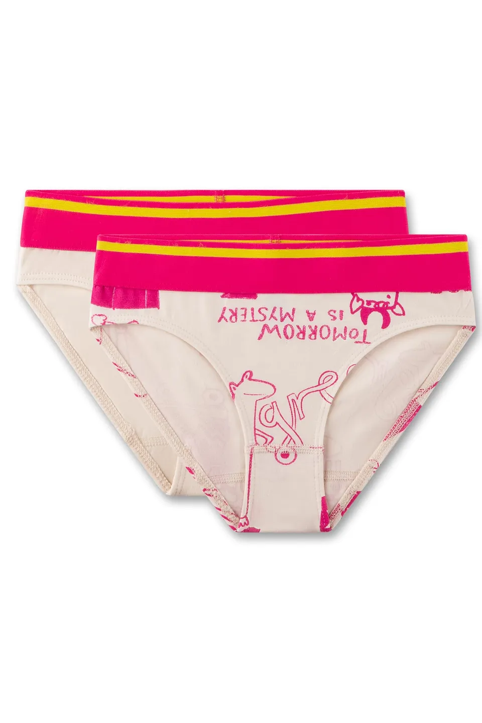 sanetta-m-dchen-rioslip-doppelpack-beige-mit-motivprint-pink-unterhose-aus-baumw image 1