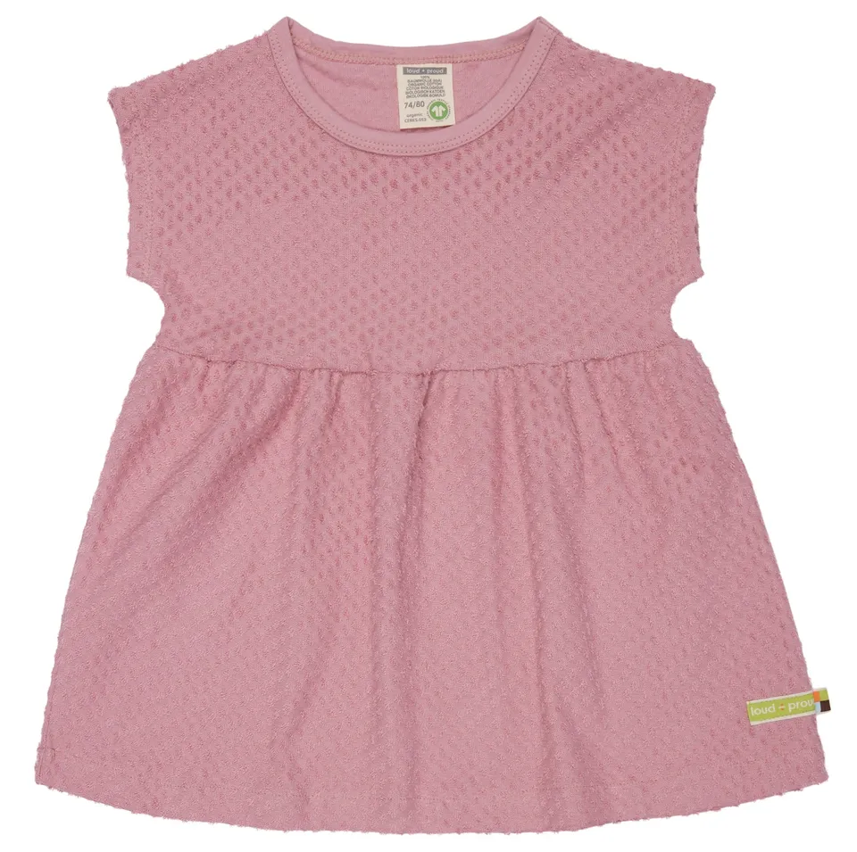 loud-proud-kleid-aus-frottee-mit-punkten-frotteekleid-jacquard image 1