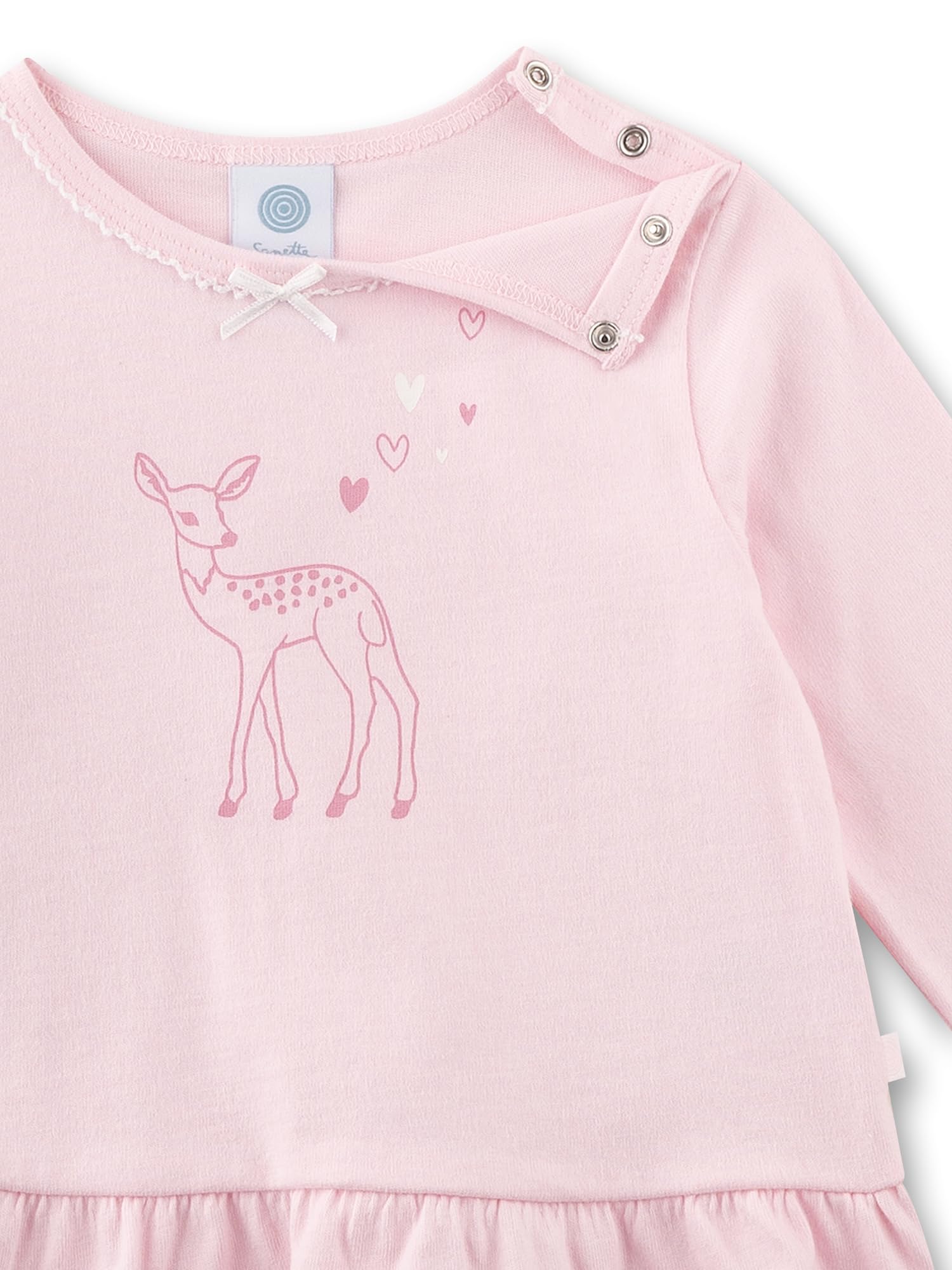 sanetta-m-dchen-schlafanzug-rosa-reh-babypyjama-langarm image 3