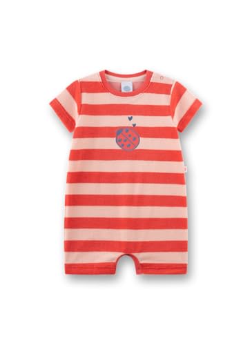 sanetta-baby-strampler-kurz-rot-ringel-marienk-fer-frott-e-spieler-f-r-m-dchen image 3