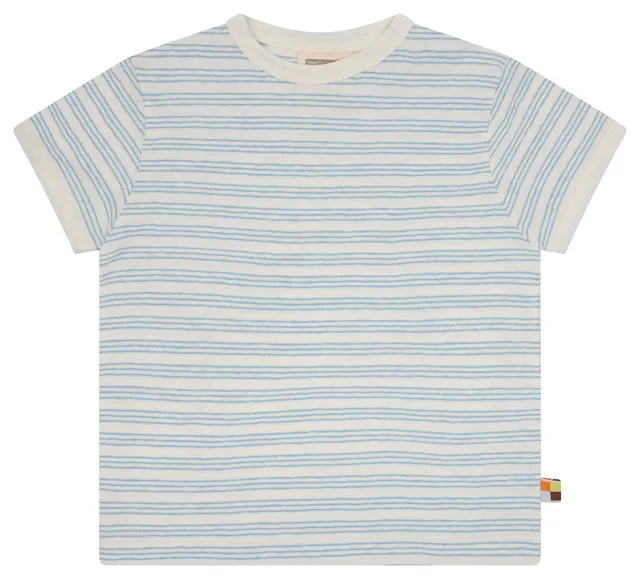 loud-proud-t-shirt-streifen-mit-leinen-kinder-shirt image 1