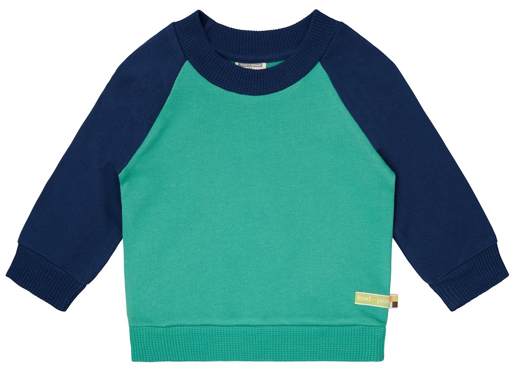 loud-proud-sweatshirt-mit-raglan-rmeln-in-kontrastfarbe image 5