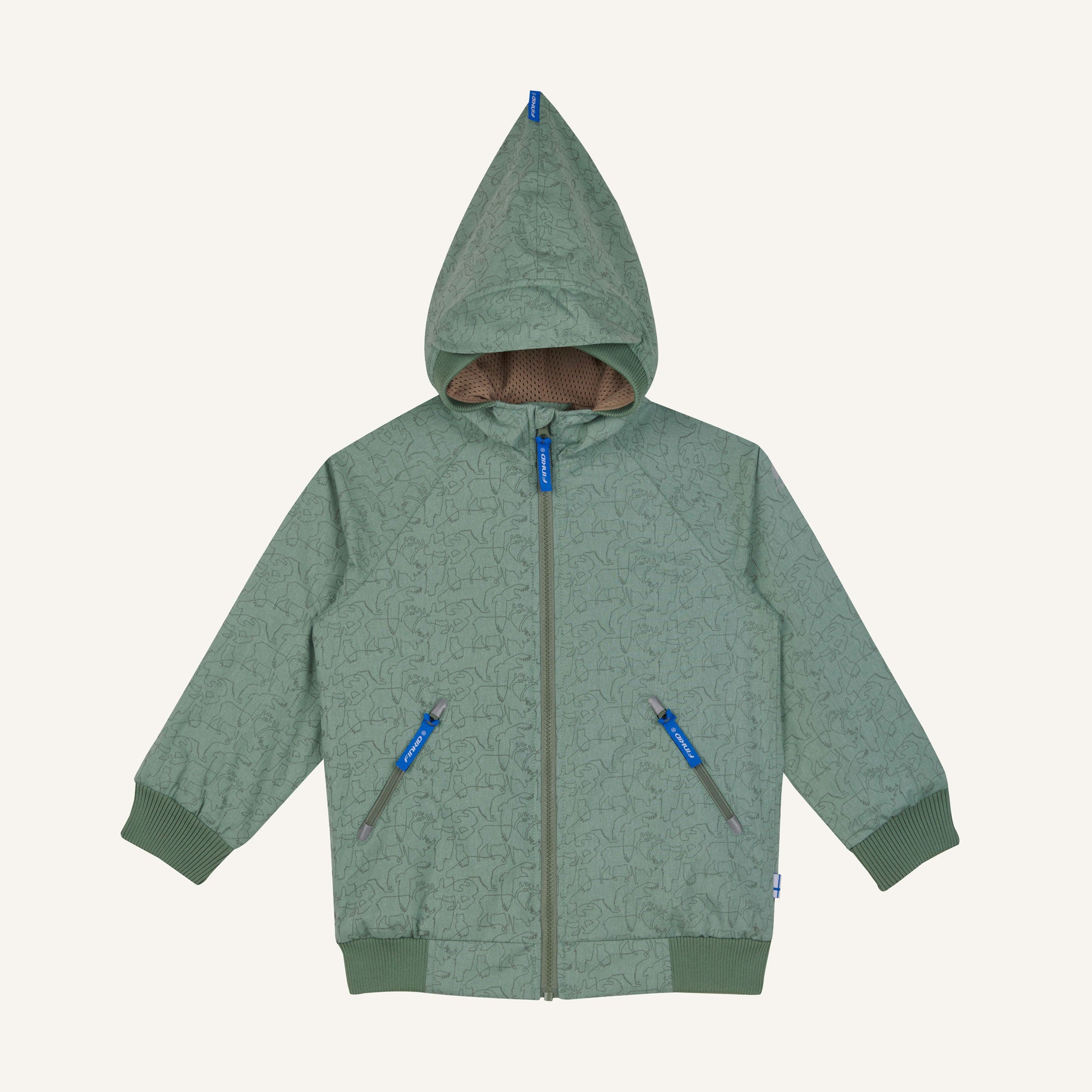 finkid-tallessa-kinder-outdoorjacke-zip-in-reflektierend image 7