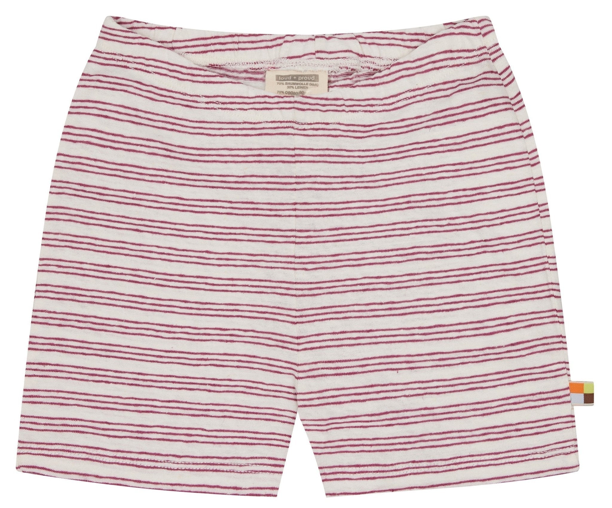 loud-proud-short-ringel-mit-leinen-kinder-shorts image 7