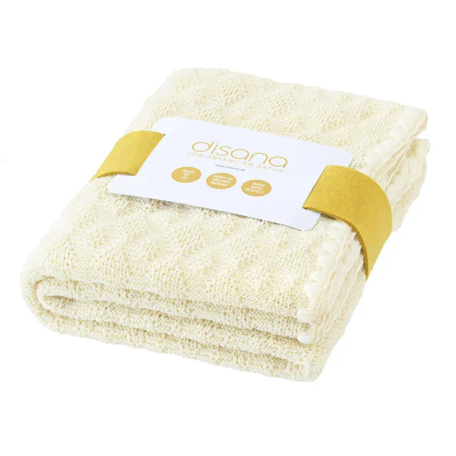 disana-woll-babydecke-100-bio-merinowolle-ajourmuster-natur image 1