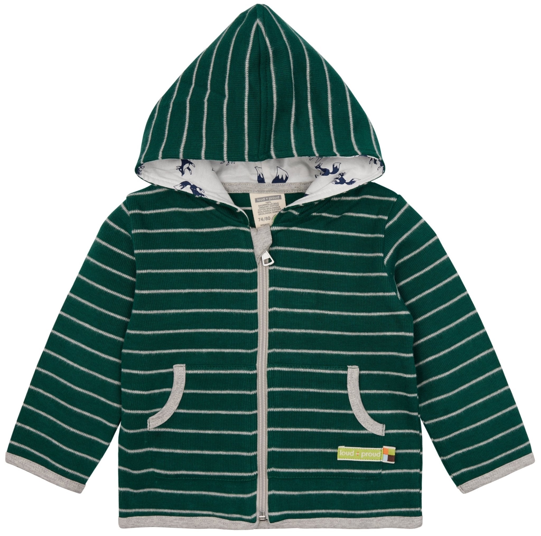 loud-proud-jacke-interlock-gestreift-geringelte-kapuzenjacke-mit-k-ngurutasche image 1