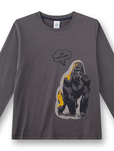 sanetta-jungen-schlafanzug-lang-dunkelgrau-gorilla-baumwolle-kinderpyjama image 6
