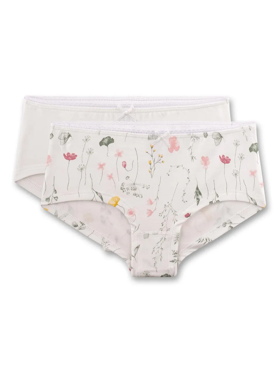 sanetta-m-dchen-hipster-doppelpack-beige-blumen-baumwoll-modal-mix image 1