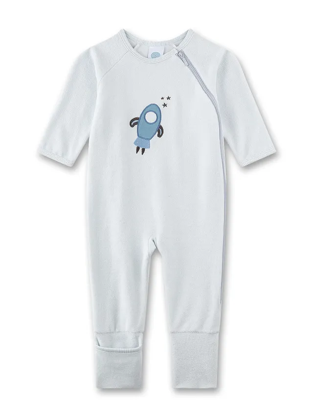 sanetta-baby-strampler-blau-rakete-frottee-jungen image 1
