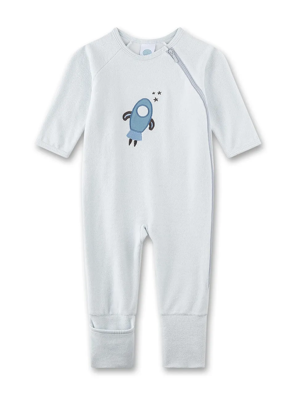 sanetta-baby-strampler-blau-rakete-frottee-jungen image 1