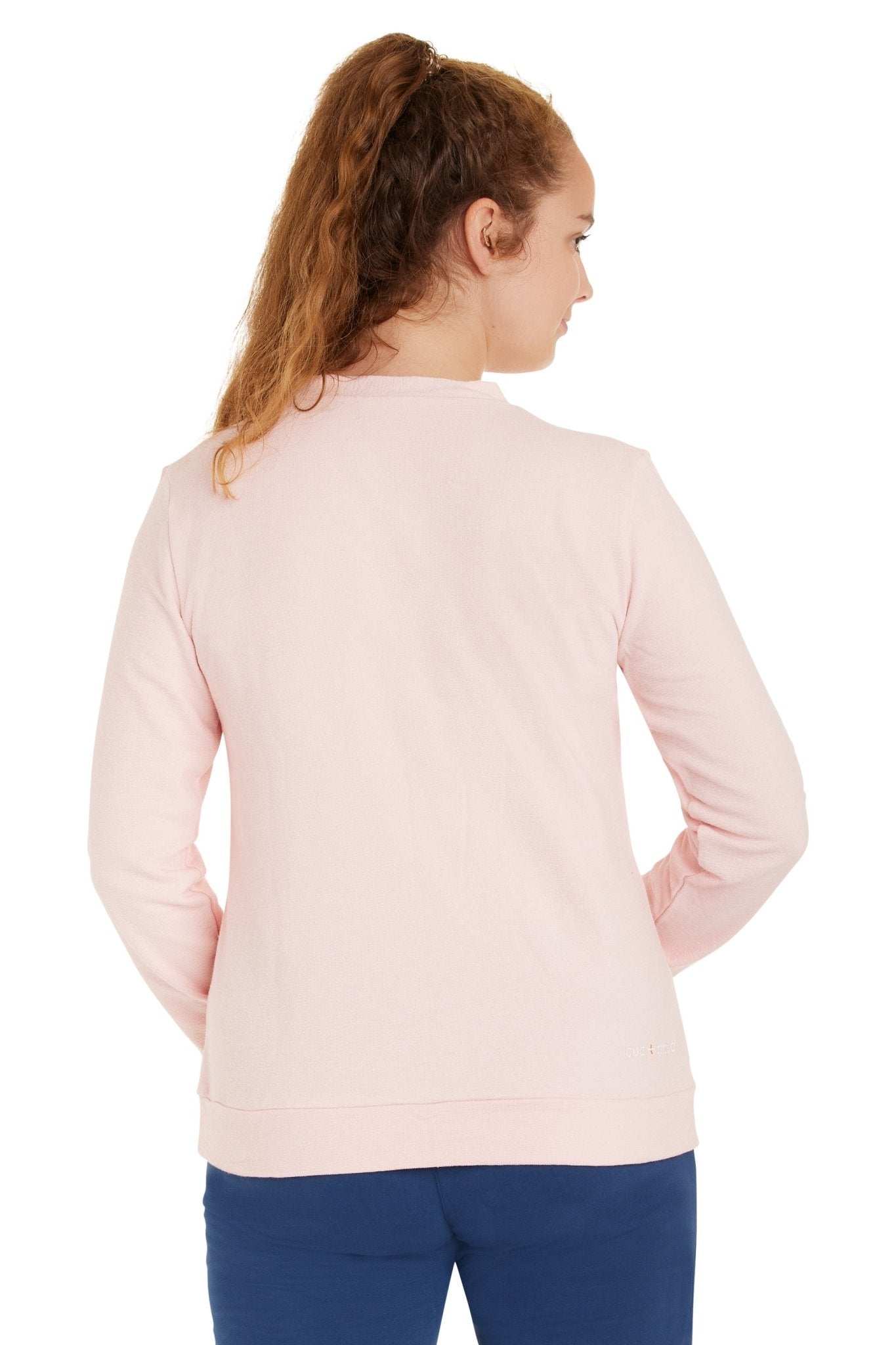 loud-proud-damen-sweat-strukturmuster-mit-v-ausschnitt image 4