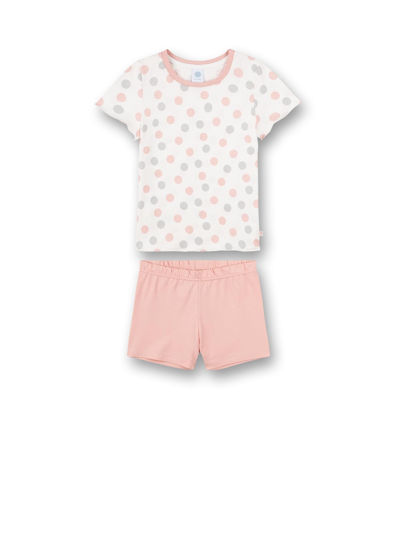 sanetta-m-dchen-schlafanzug-wei-dots-allover-baumwolle image 1