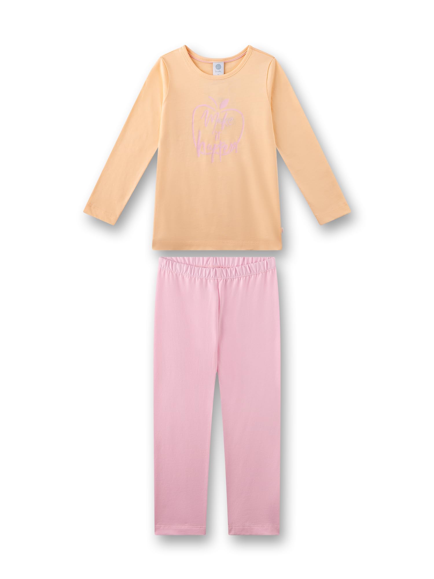 sanetta-m-dchen-schlafanzug-lang-orange-pyjamaset image 1