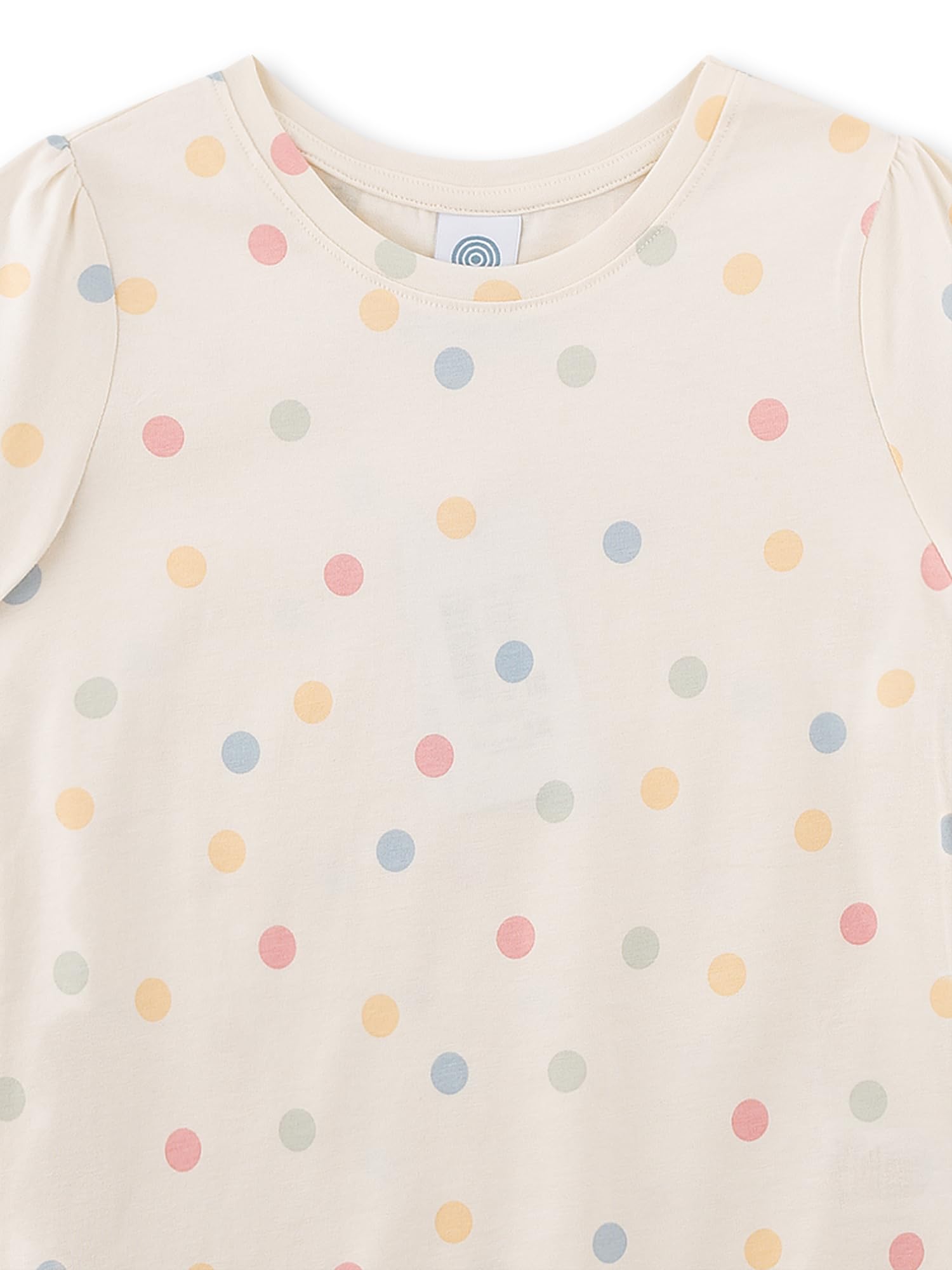 sanetta-pure-m-dchen-schlafanzug-kurz-beige-dots-100-bio-baumwolle image 3