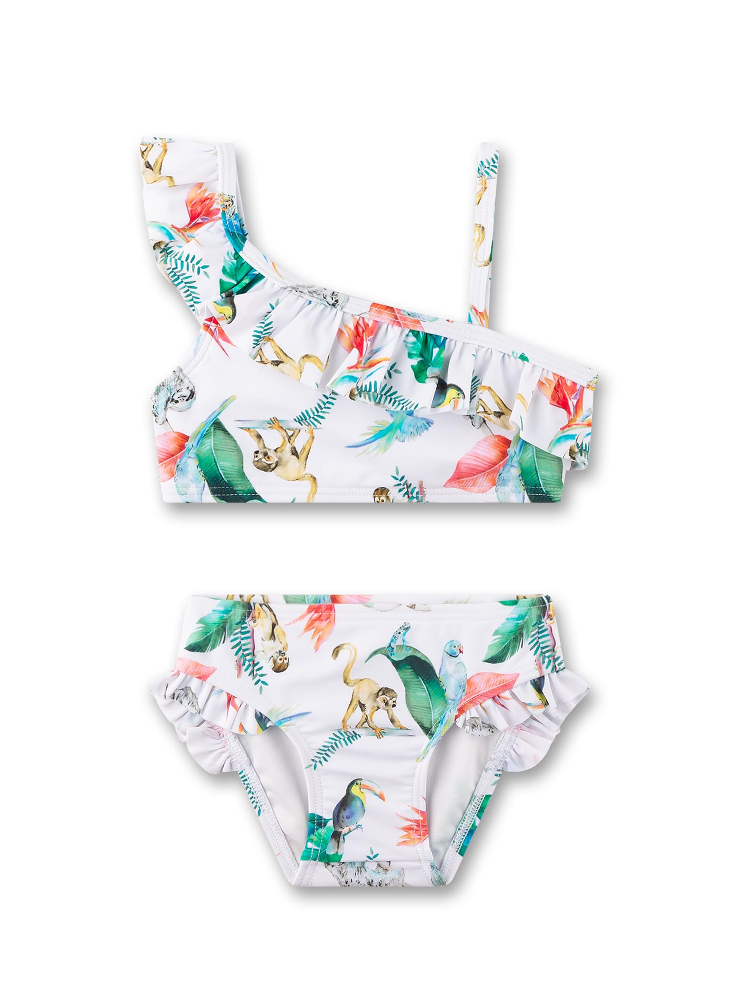 sanetta-m-dchen-bikini-off-white-asymmetrisch-dschungel-aus-polyamid-mix image 1