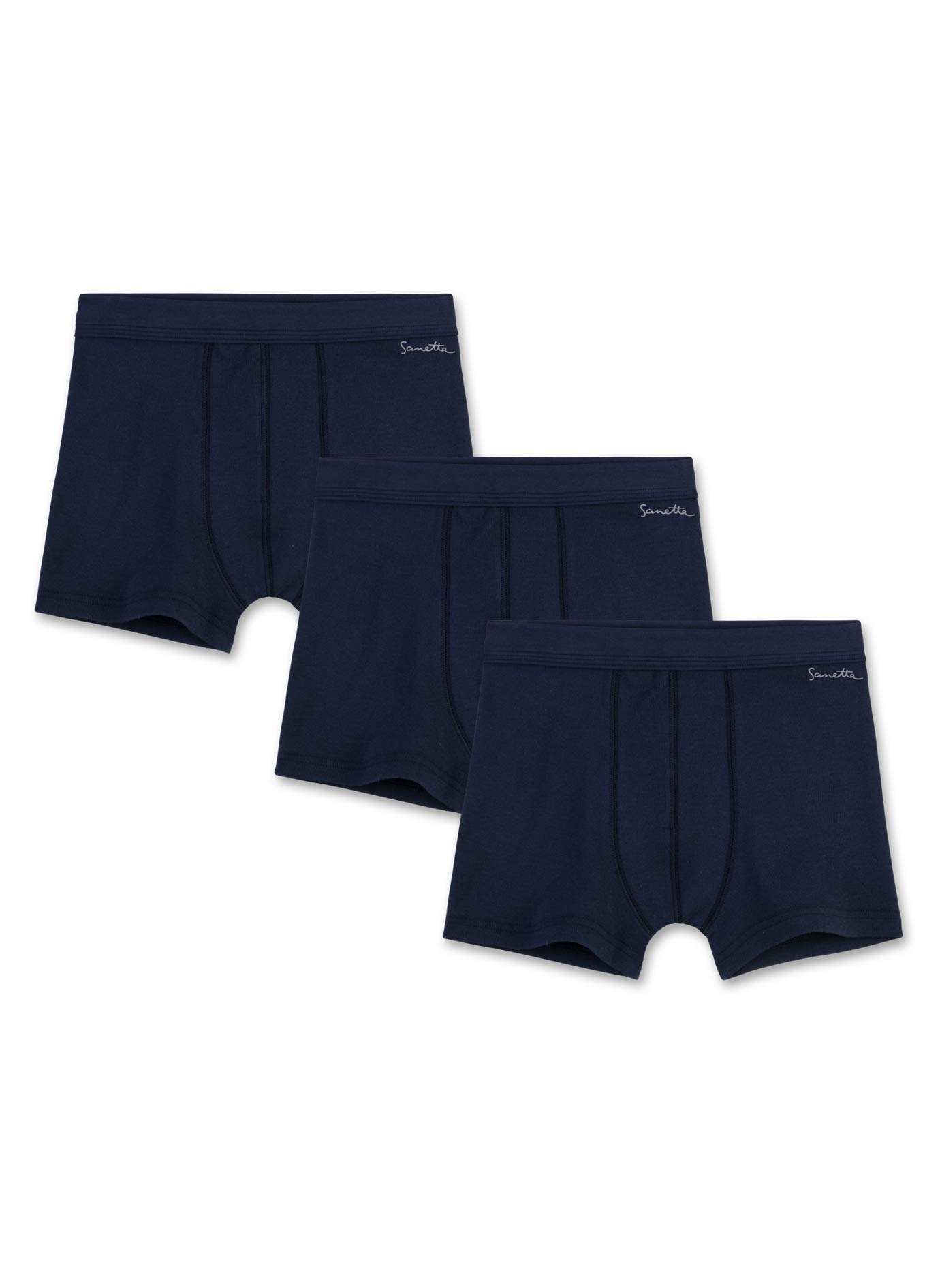 sanetta-jungen-hipshorts-dreierpack-dunkelblau-aus-bio-baumwolle image 2