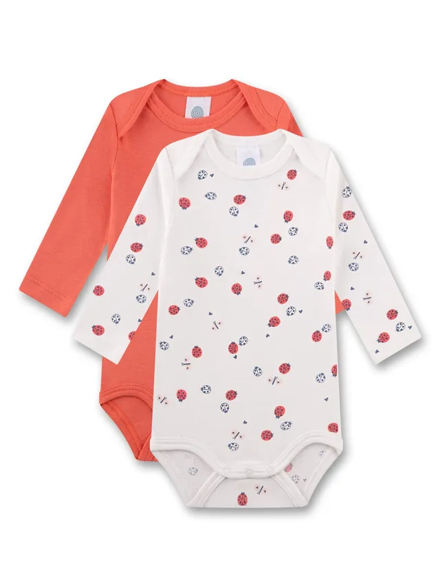 sanetta-baby-body-doppelpack-langarm-rosa-beige-marienk-fer-aus-bio-baumwolle-f- image 1