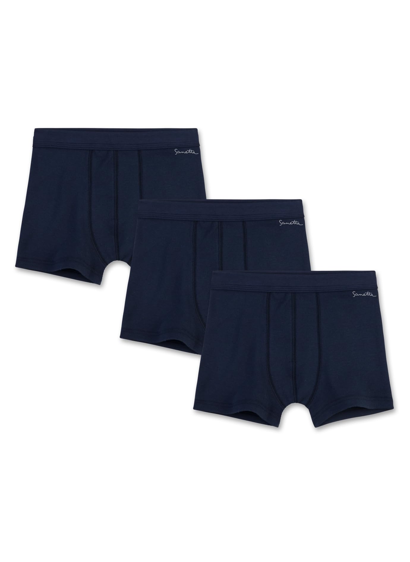 sanetta-jungen-hipshorts-dreierpack-dunkelblau-aus-bio-baumwolle image 1