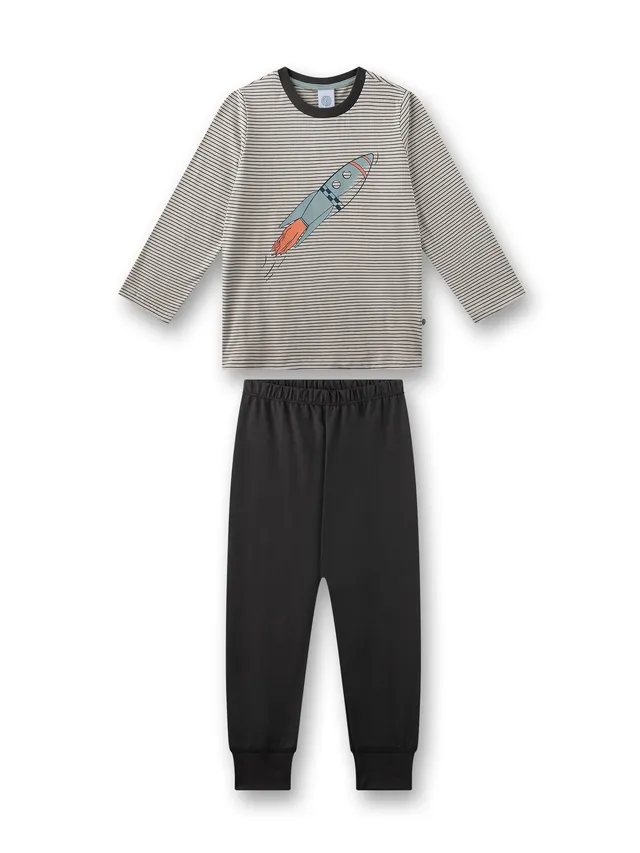 sanetta-jungen-schlafanzug-lang-off-white-100-baumwolle image 1
