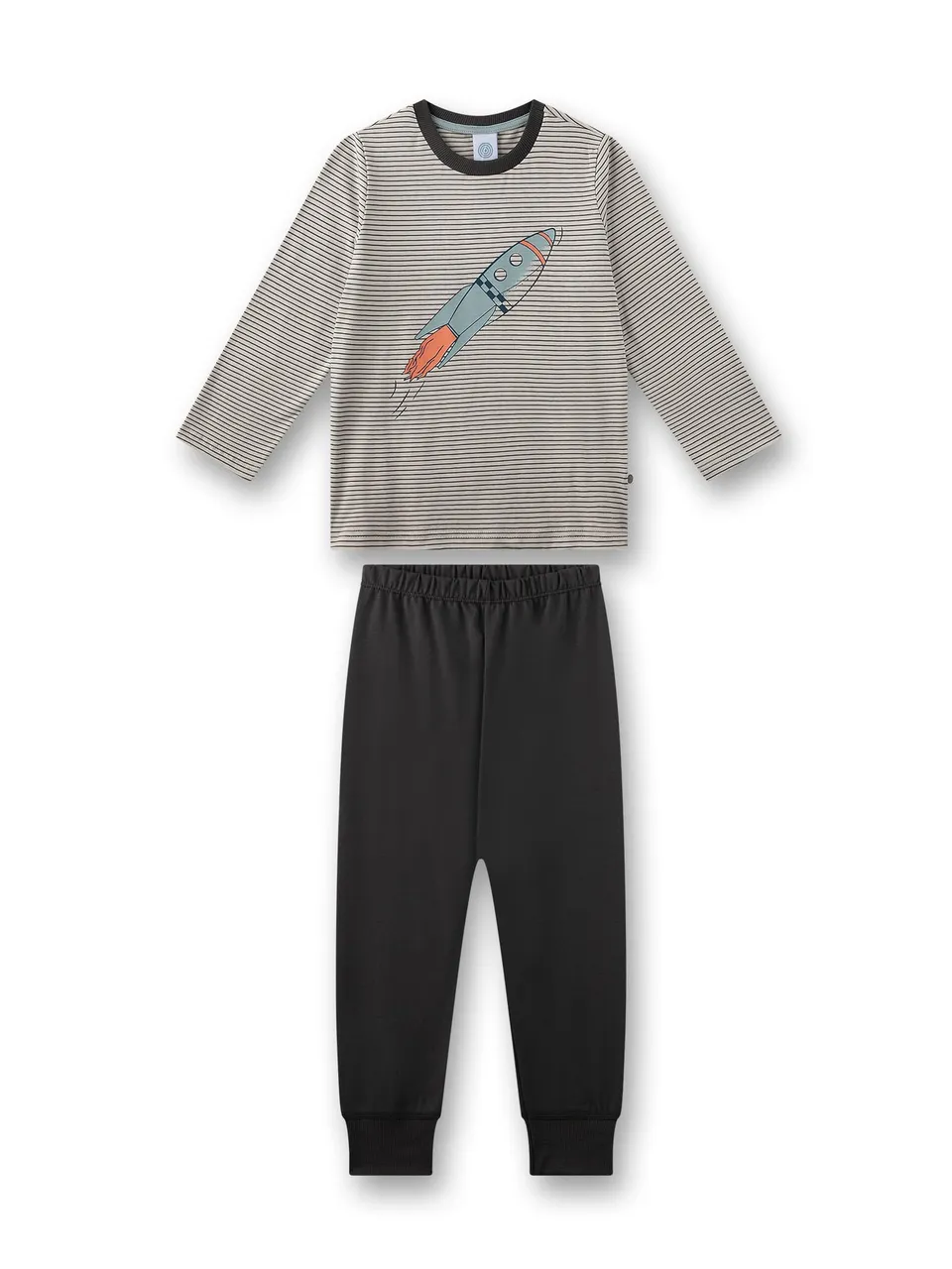 sanetta-jungen-schlafanzug-lang-off-white-100-baumwolle image 1