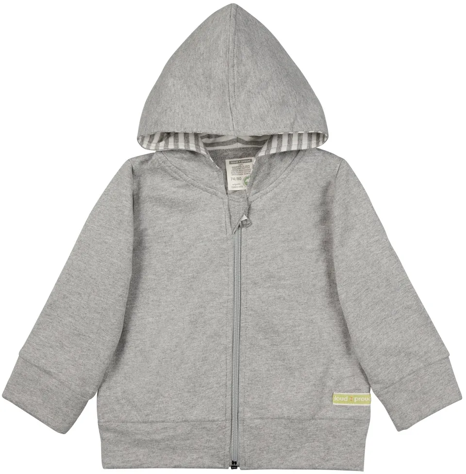 loud-proud-sweatjacke-mit-kapuze-samtige-oberfl-che image 1