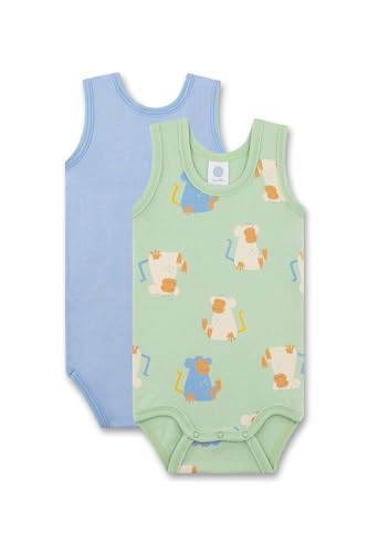 sanetta-baby-body-doppelpack-blau-gr-n-affe-aus-bio-baumwolle-f-r-jungen image 4