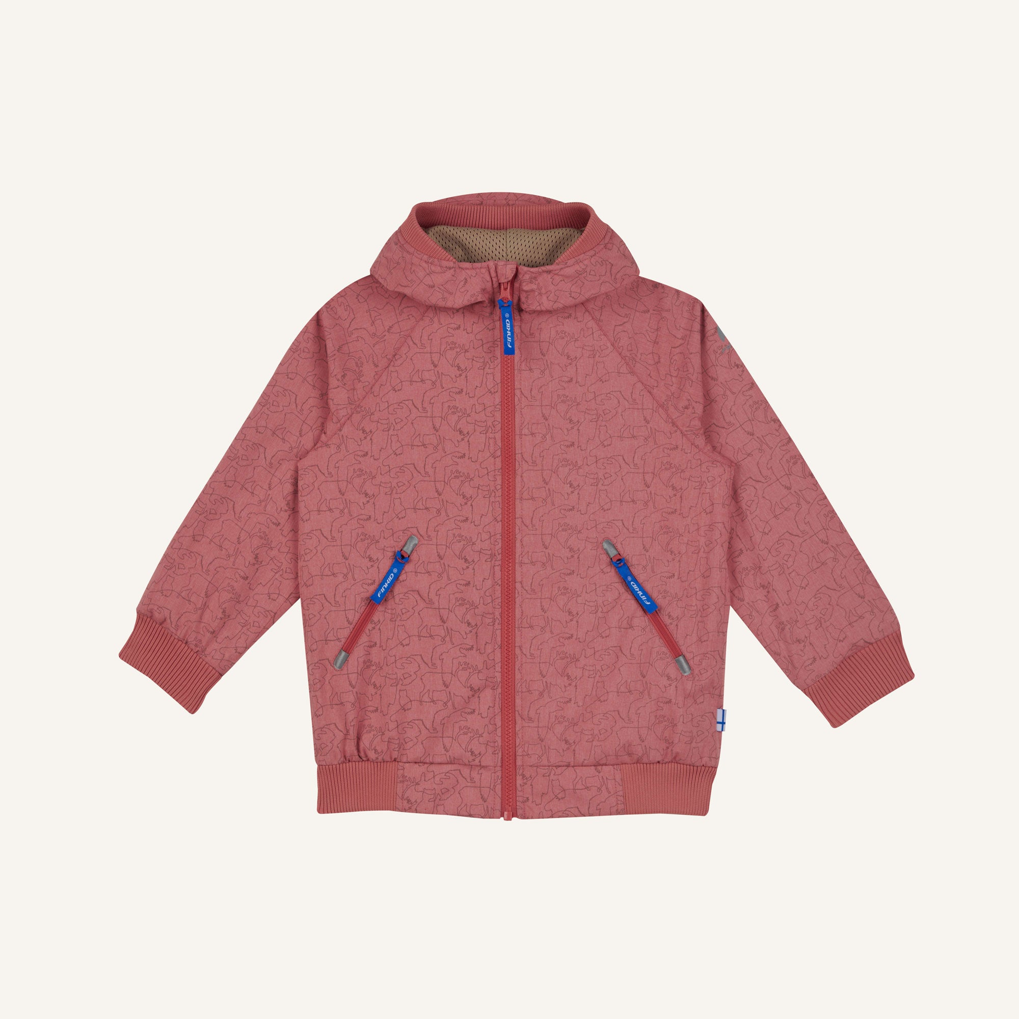 finkid-tallessa-kinder-outdoorjacke-zip-in-reflektierend image 3