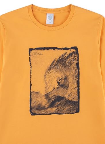 sanetta-jungen-schlafanzug-kurz-orange-pyjamaset-aus-baumwolle image 6