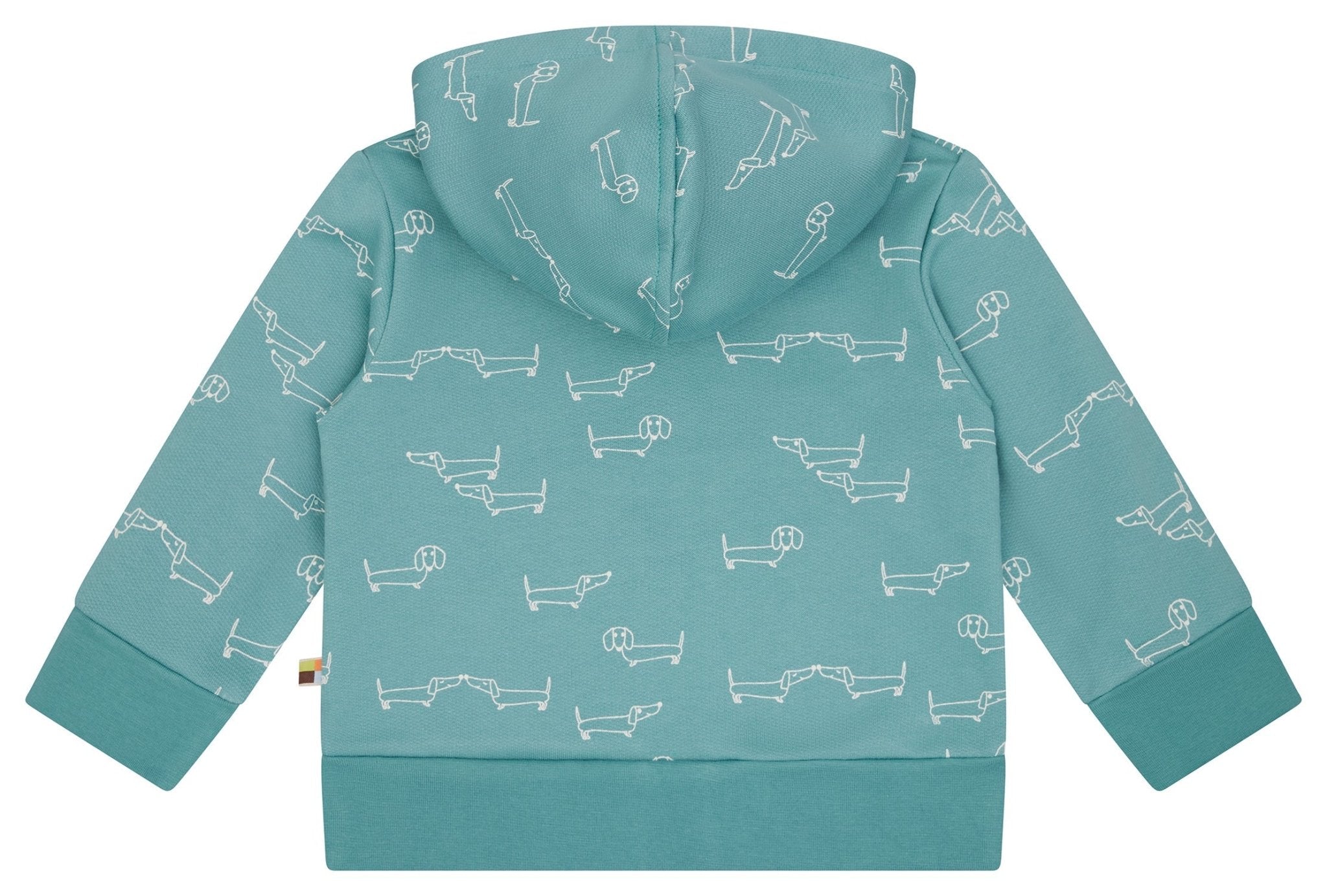 loud-proud-sweatjacke-mit-kapuze-dackel-allover-kapuzenjacke-mit-rei-verschluss image 8