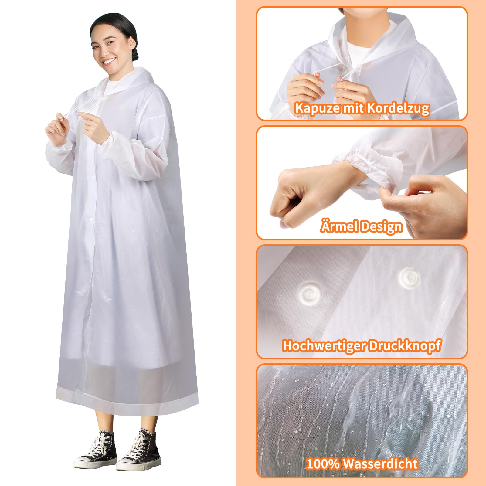 desoto-regenponcho-transparent-2-st-ck-schwarz-wiederverwendbarer-eva-regenmante image 5