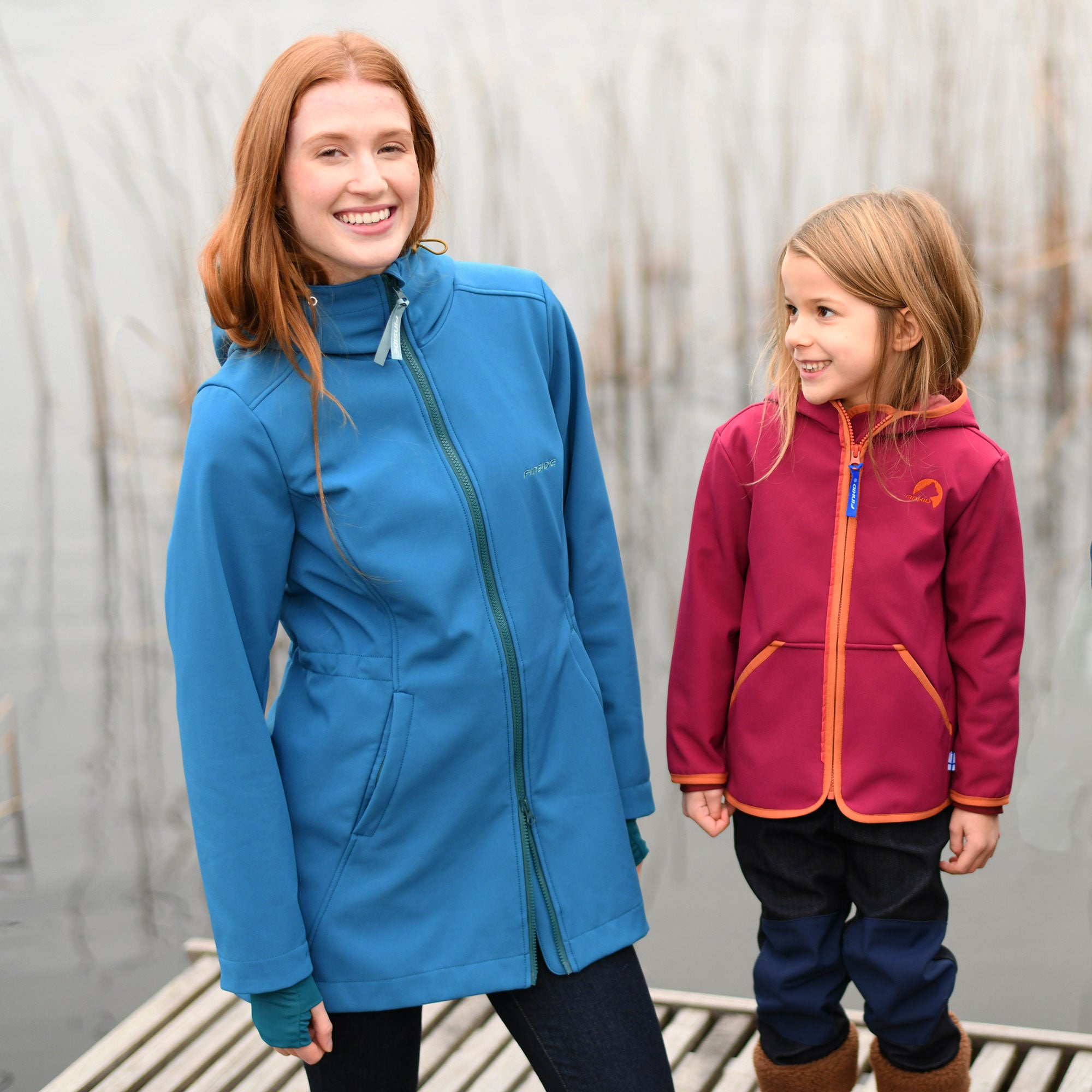 finkid-viiu-shell-softshell-mantel-bergangsjacke-mit-windstop image 2
