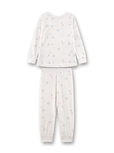 sanetta-m-dchen-schlafanzug-off-white-birds-aus-nicki image 5