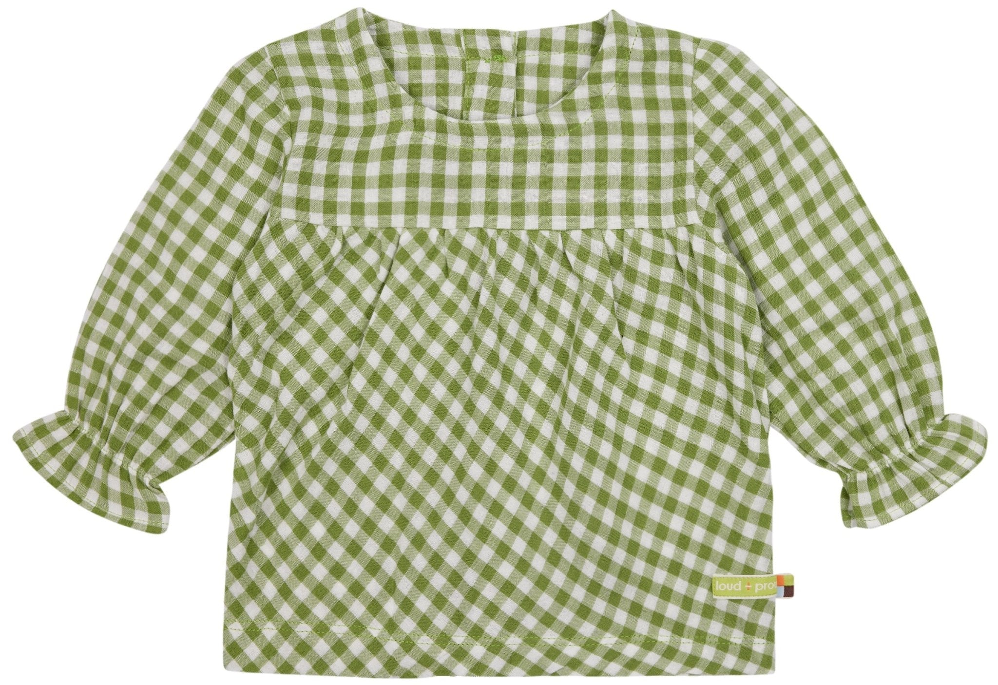 loud-proud-musselin-bluse-mit-karo-kinder-bluse-aus-musselin image 1