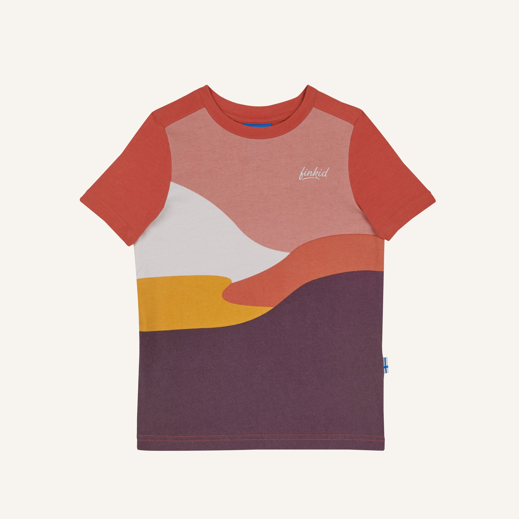 finkid-tanssi-kinder-t-shirt-kurzarm-bio-baumwolle-landschaftsprint image 3