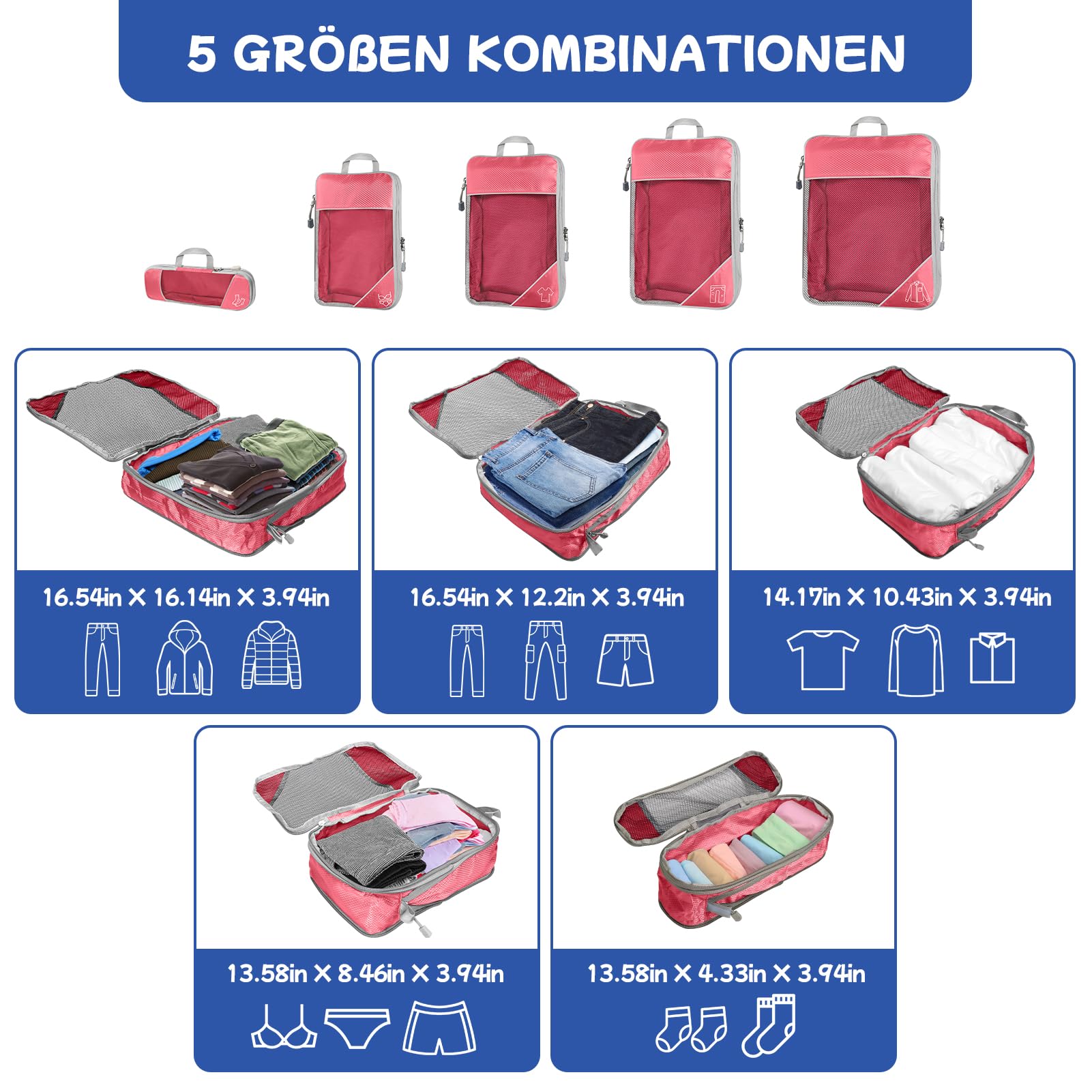 desoto-5-teilig-kompressions-packw-rfel-set-f-r-reisen-ultraleicht-rosa image 4