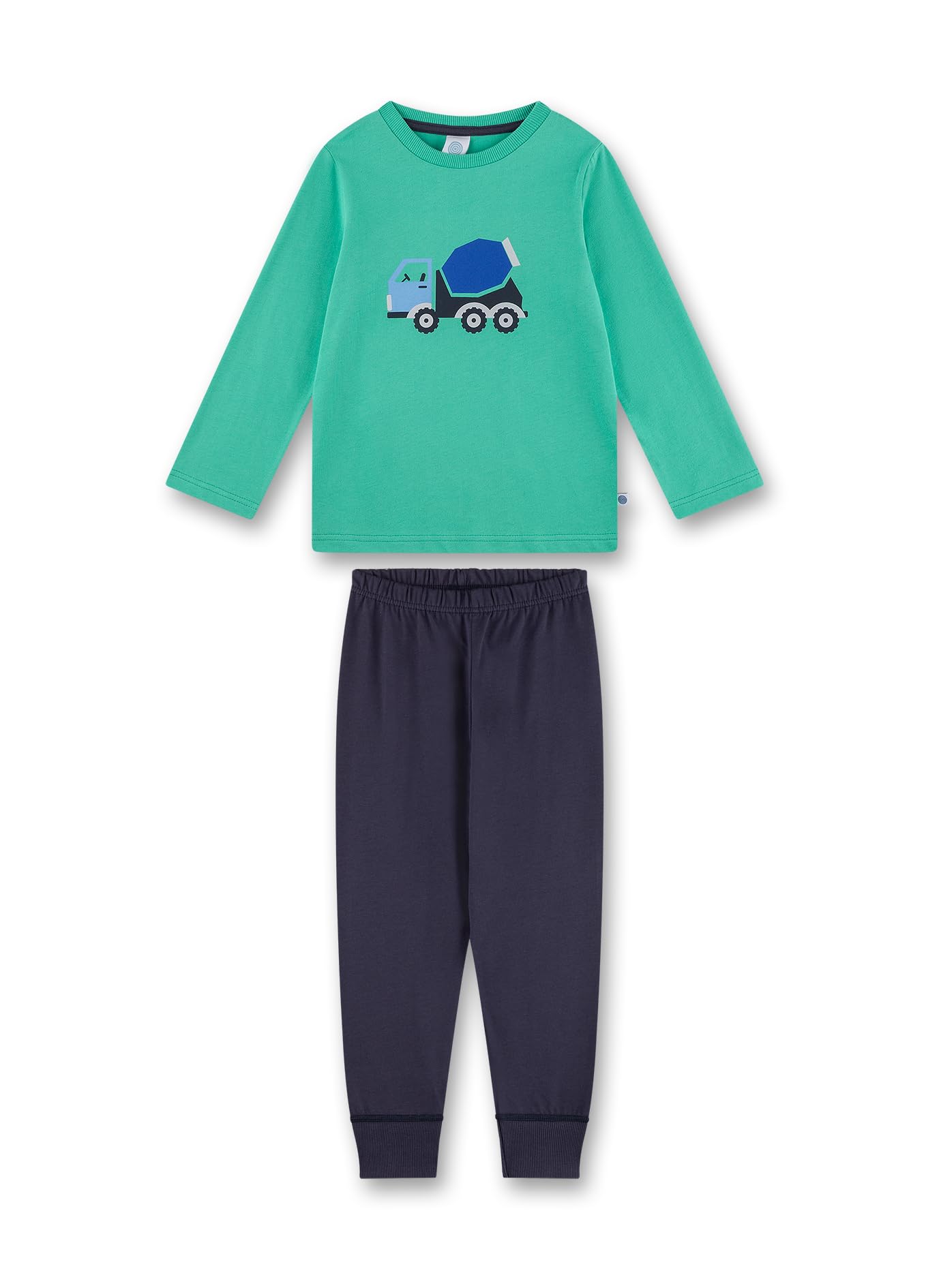 sanetta-jungen-schlafanzug-gr-n-pyjamaset-aus-baumwolle image 1