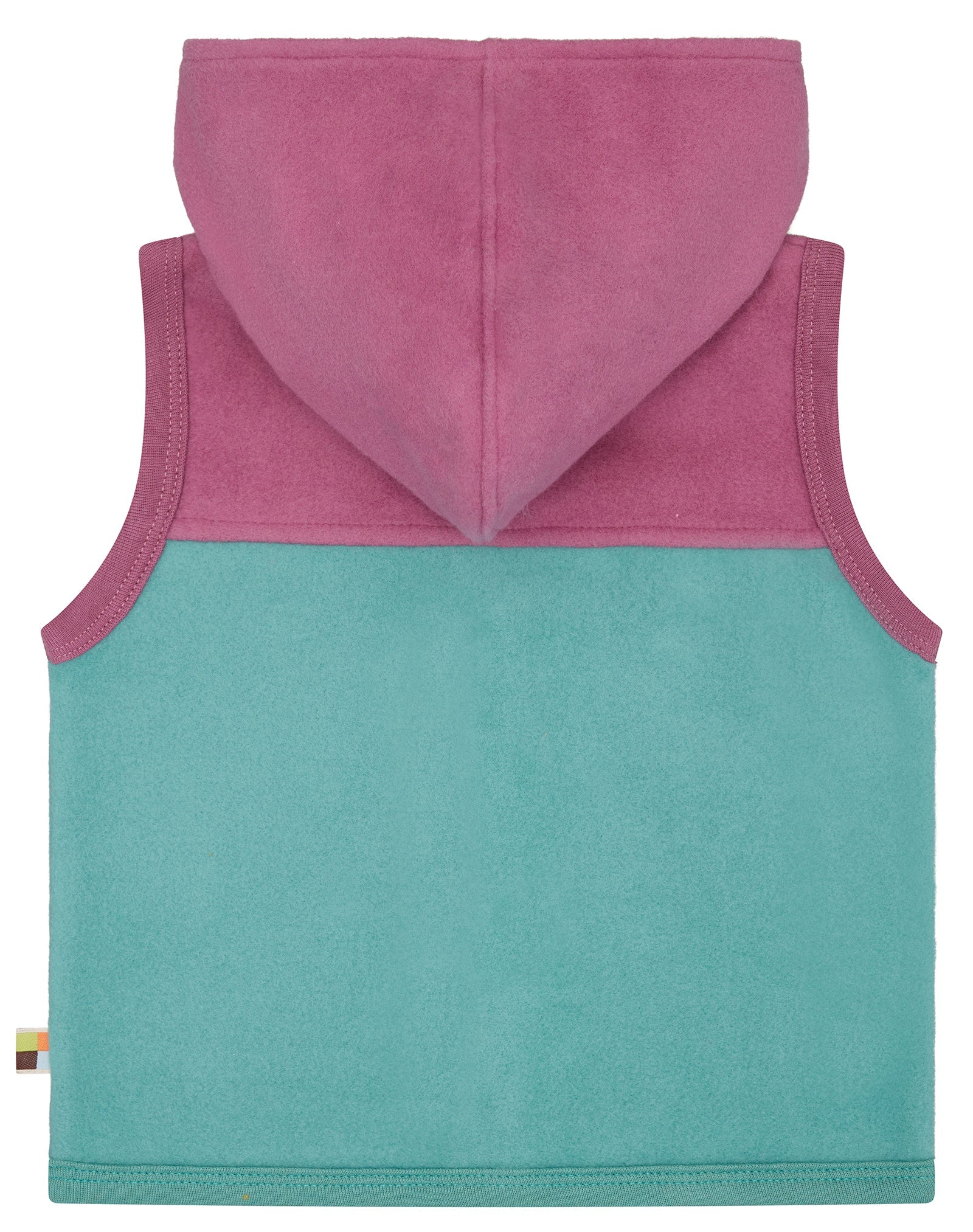 loud-proud-weste-aus-baumwoll-fleece-mit-kapuze-colorblock image 8