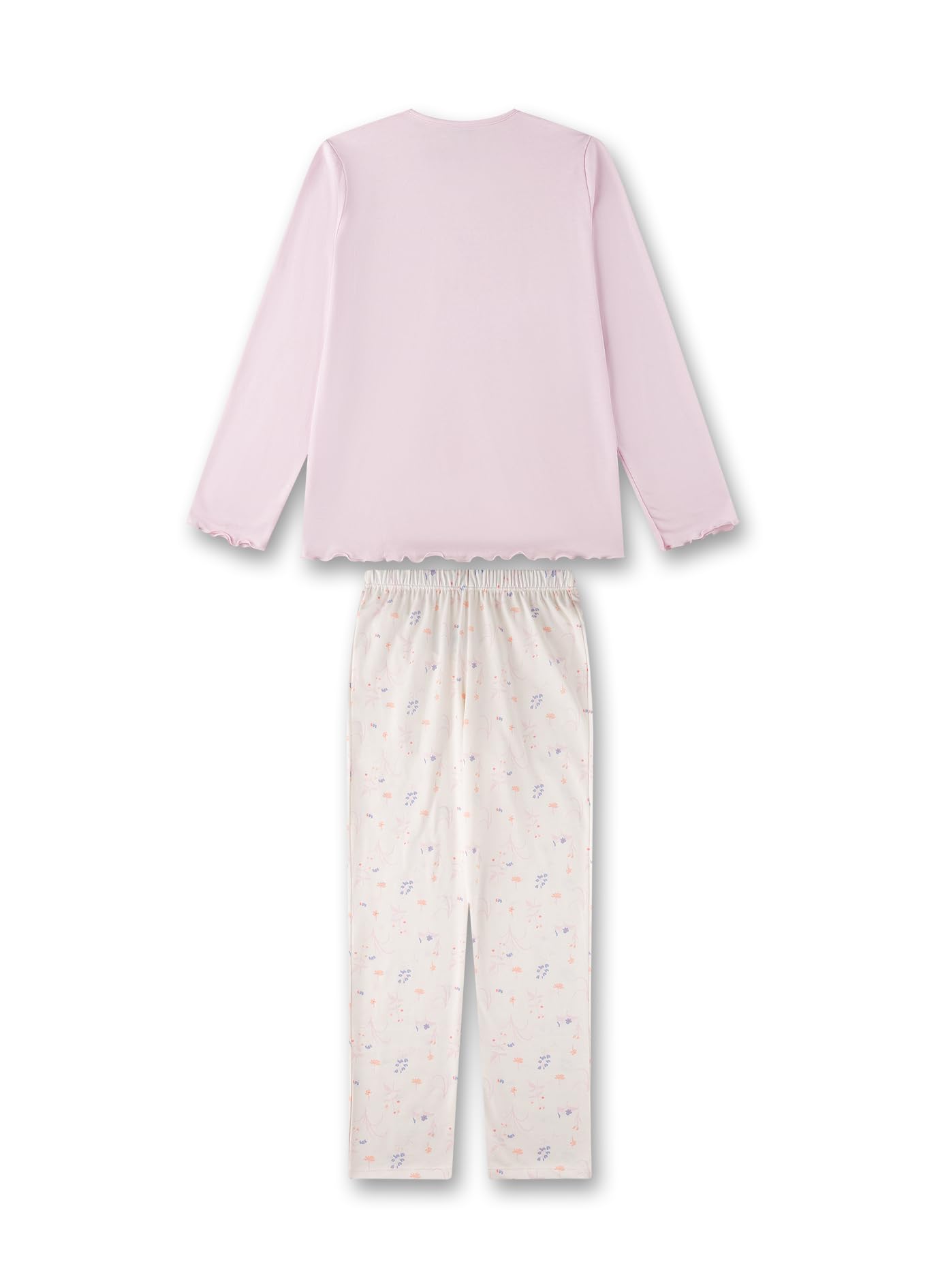 sanetta-m-dchen-schlafanzug-lang-rosa-pyjamaset-aus-baumwoll-modal-mix-2 image 2