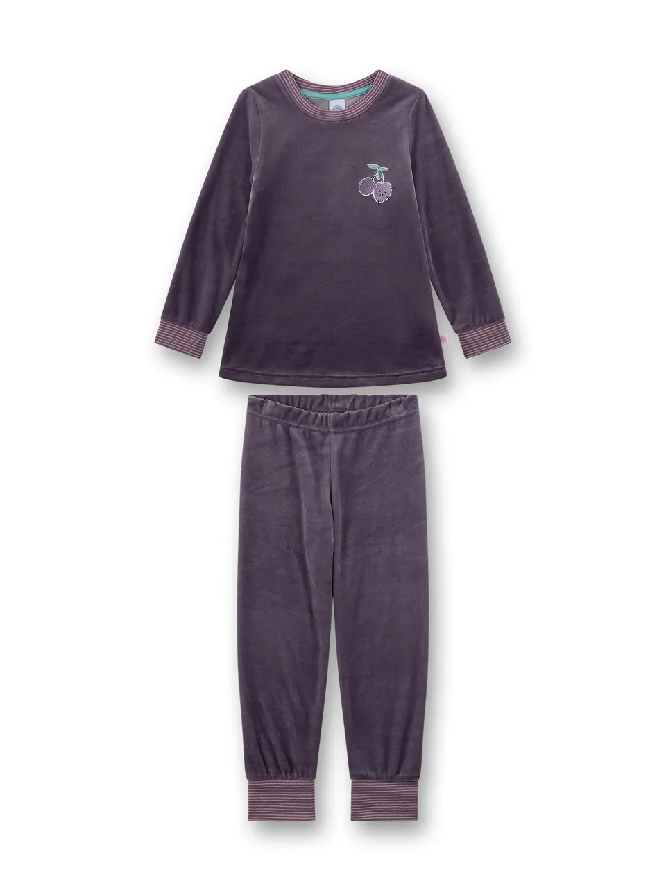 sanetta-m-dchen-schlafanzug-lila-aus-nicki-warmer-winter-schlafanzug image 1