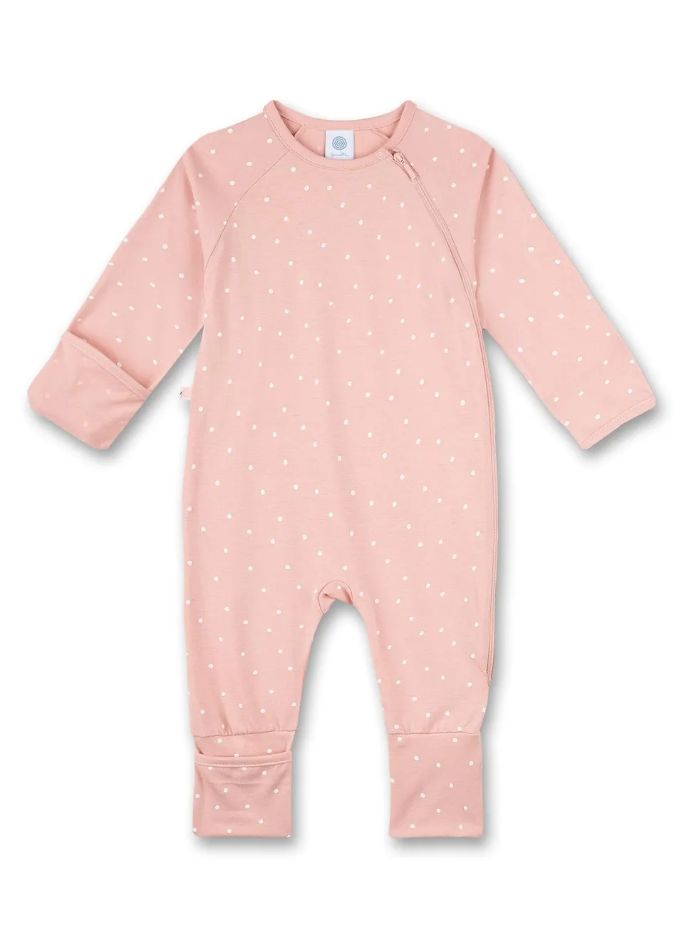sanetta-baby-m-dchen-schlafanzug-strampler-silver-pink-gr-56 image 1