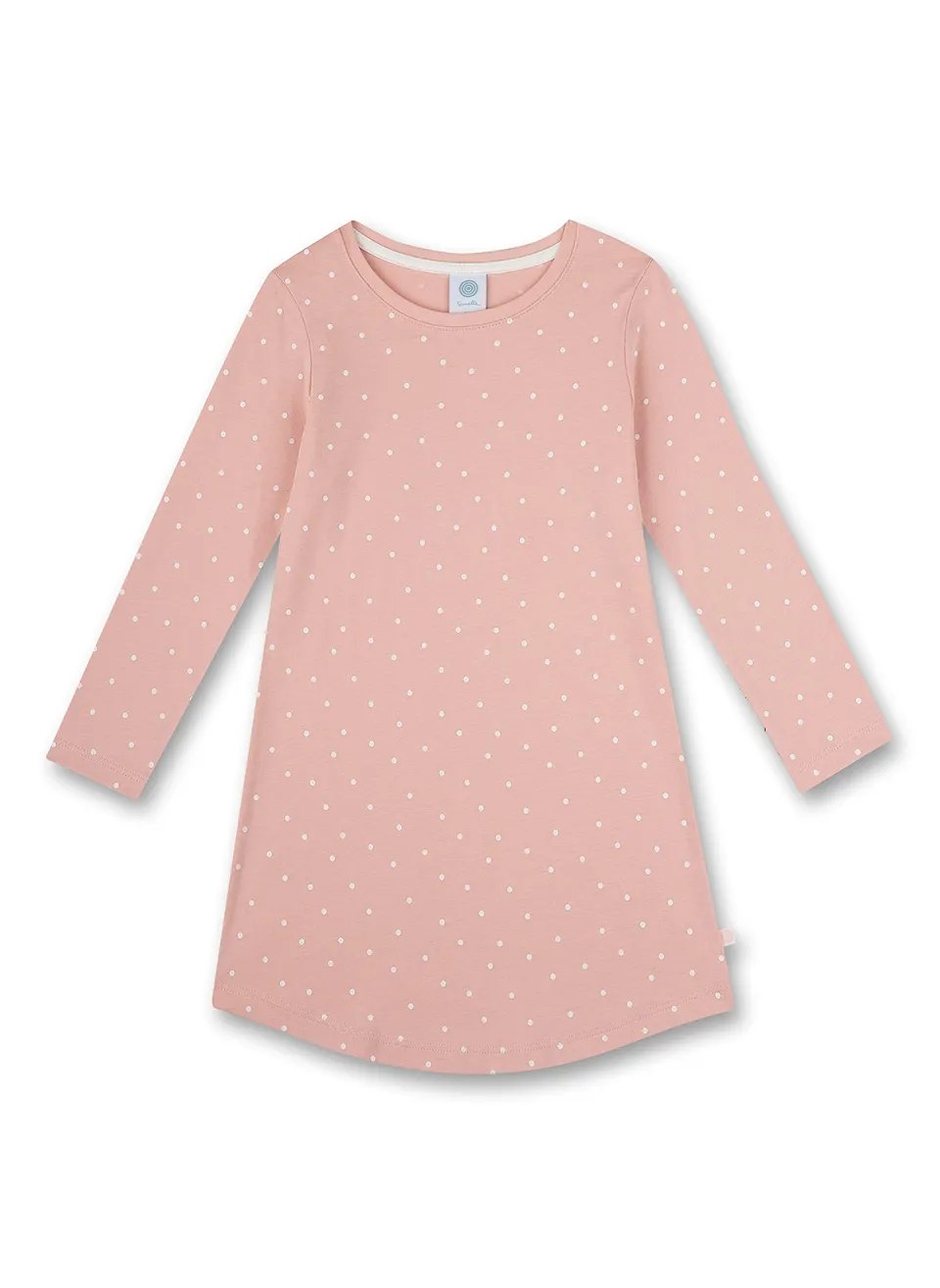 sanetta-m-dchen-nachthemd-langarm-rosa-punkte-nachtw-sche image 1