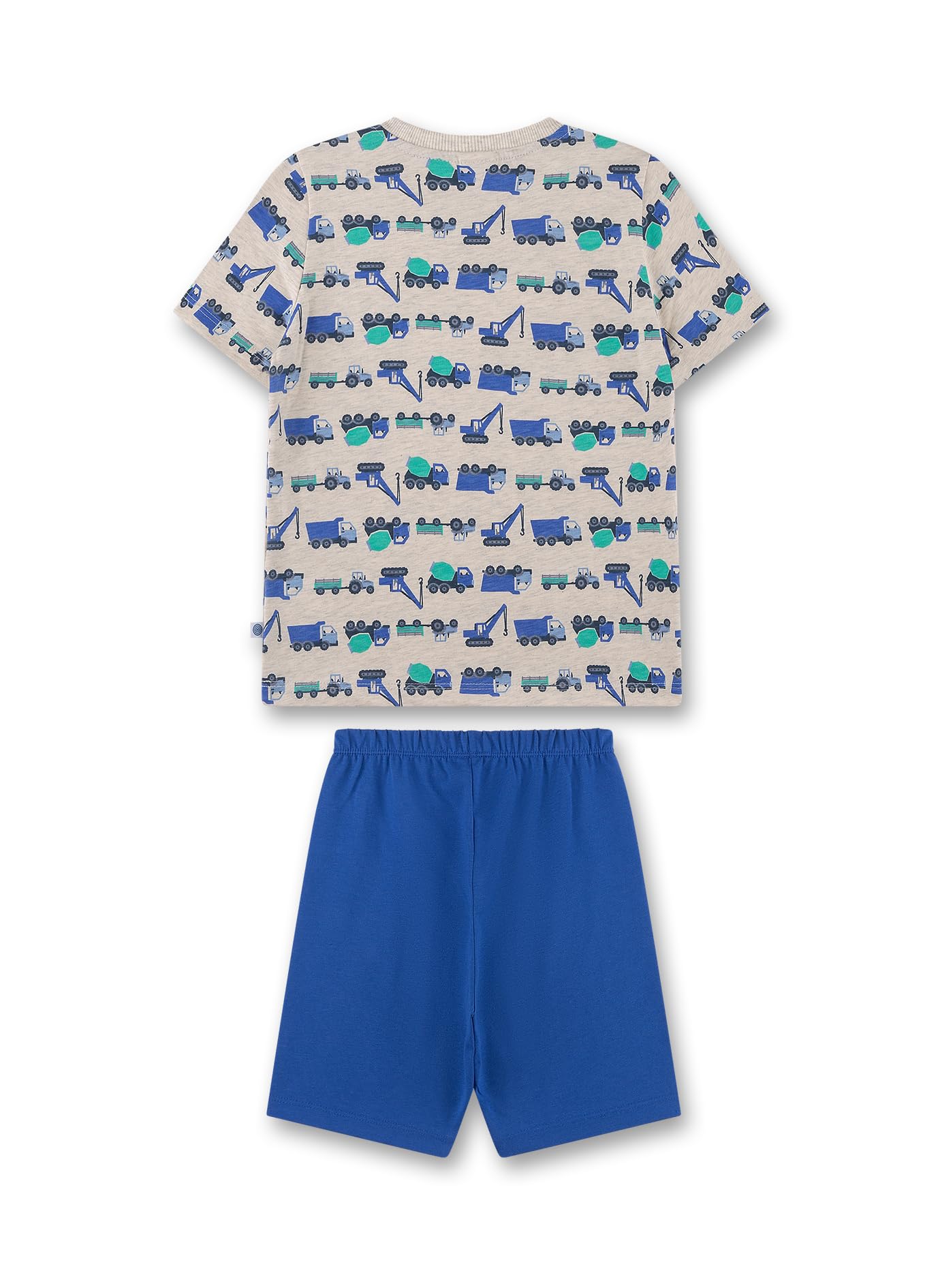 sanetta-jungen-schlafanzug-kurz-beigemelange-pyjamaset-f-r-jungen-aus-baumwolle image 2