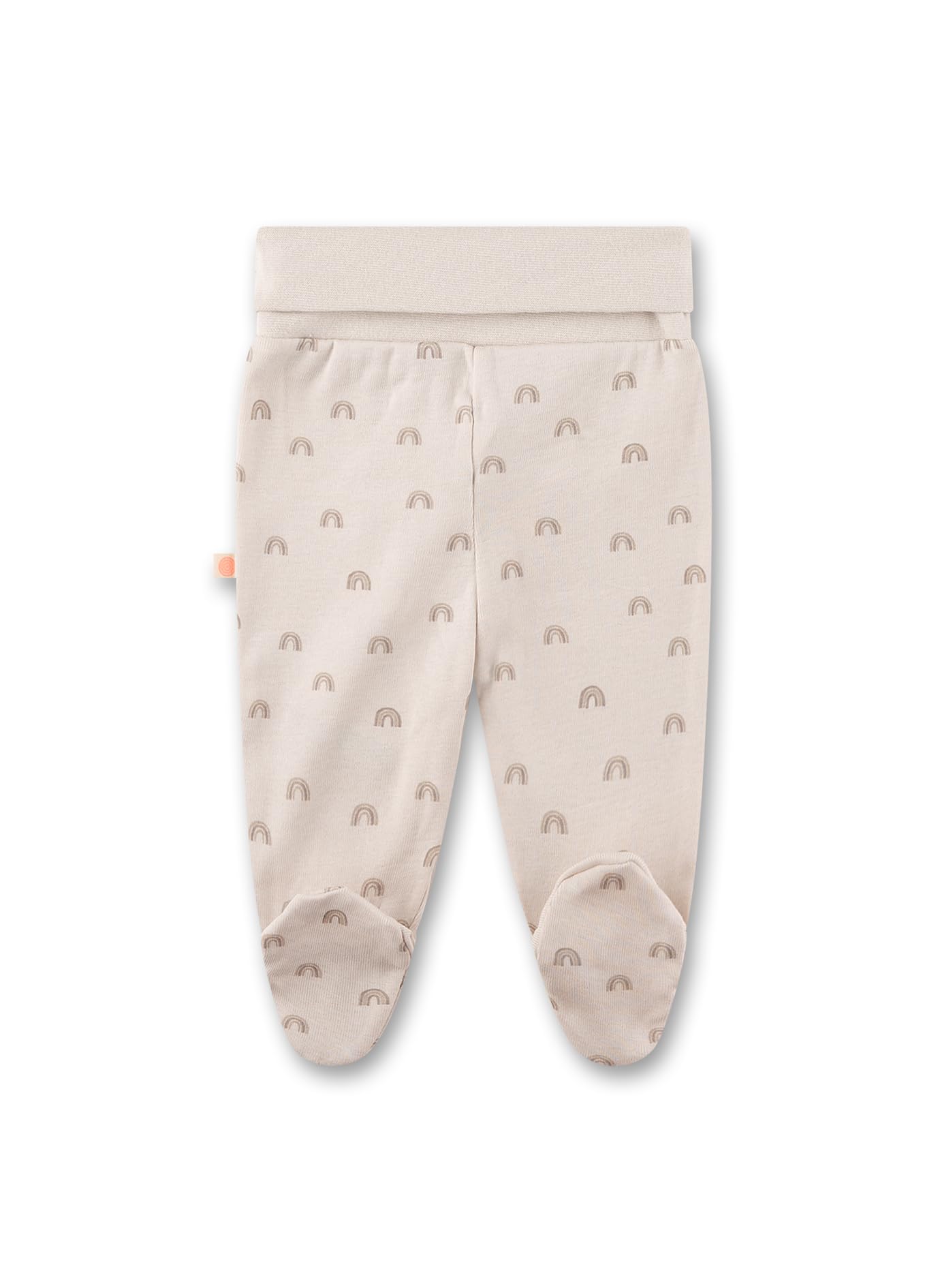 sanetta-newborn-hose-mit-fu-beige-regenbogen-pyjamahose-aus-bio-baumwolle-unisex image 2