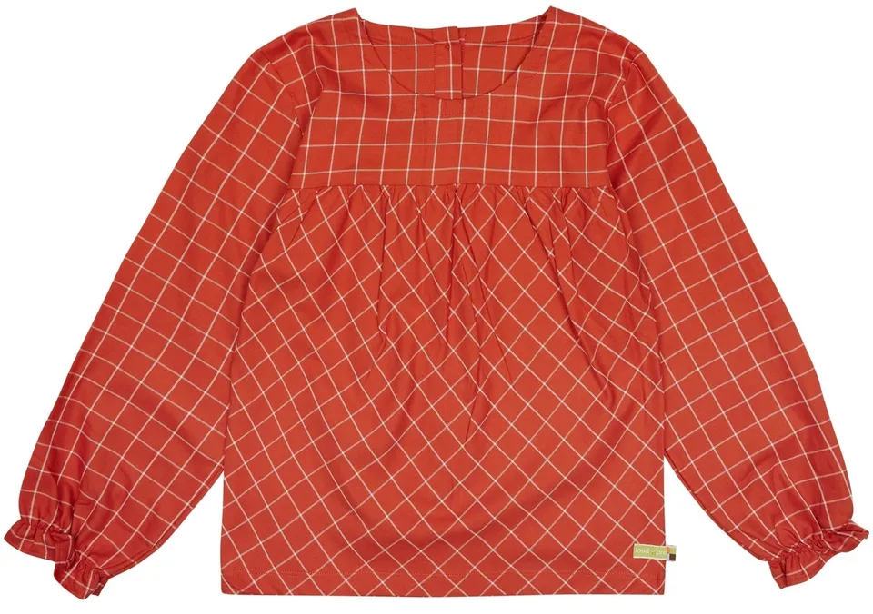 loud-proud-karo-bluse-popeline-bluse-mit-holzkn-pfen image 1