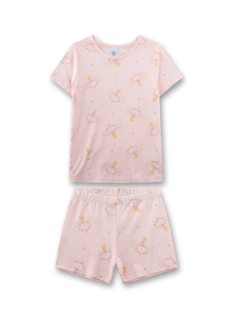 sanetta-pure-m-dchen-schlafanzug-langarm-beige-blumen-aus-100-bio-baumwolle image 1
