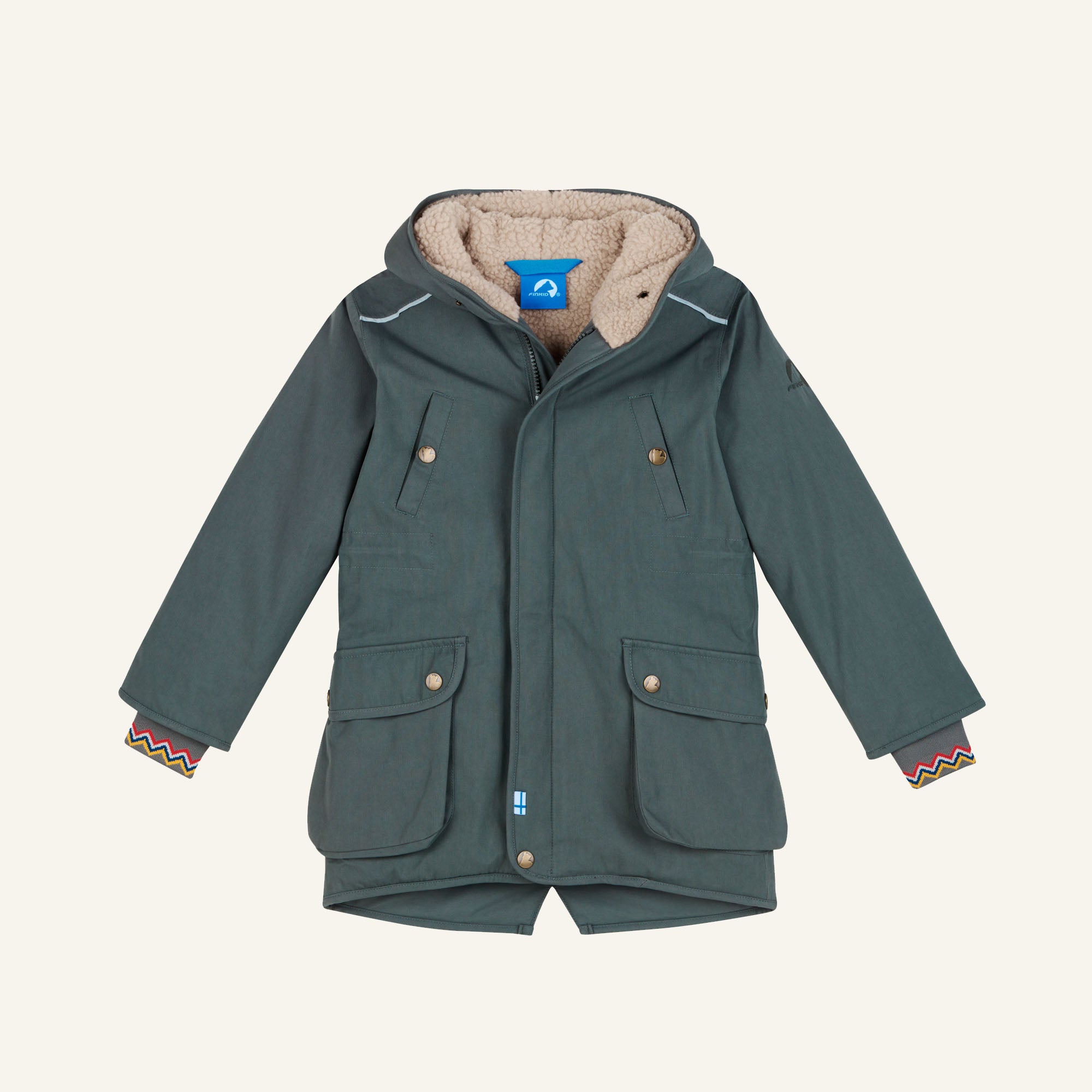 finkid-tuulikki-winterparka-f-r-kinder-wasserdicht-mit-teddyfutter image 6