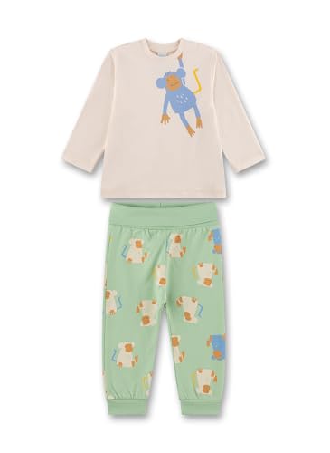 sanetta-jungen-schlafanzug-beige-affe-aus-bio-baumwolle image 4