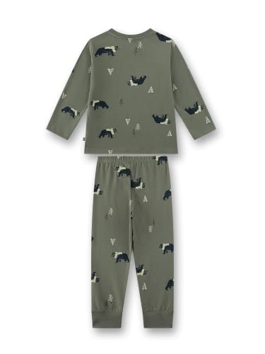 sanetta-jungen-schlafanzug-lang-khaki-b-r-allover-baumwolle image 5